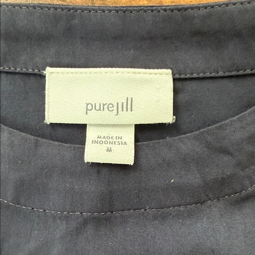 J. Jill Navy Tie-Dye Blouse - Picture 2 of 8